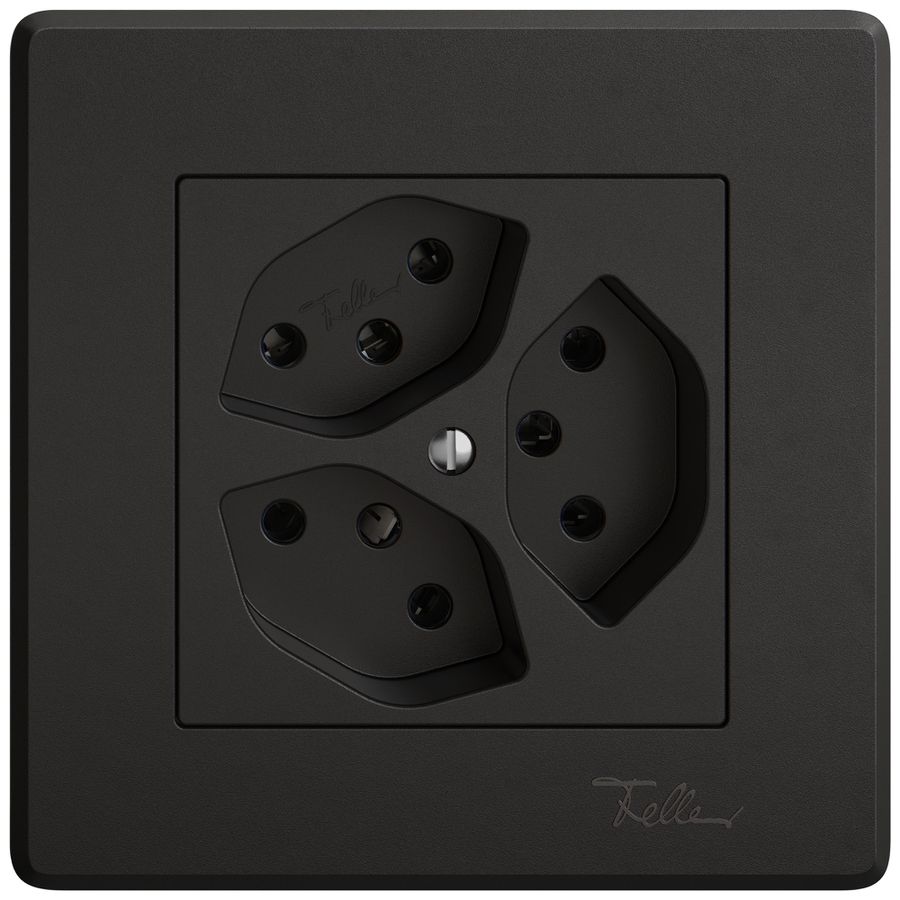 Prise ENC EDIZIO.liv SNAPFIX® 3×T13 no