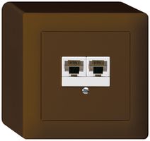 AP-Dose kallysto 2×RJ45u parallel braun