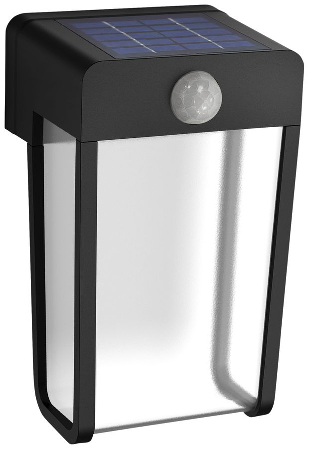 Applique LED Philips Shroud Solar CL IR SEN 2.3W 250lm 827 IP44 nero