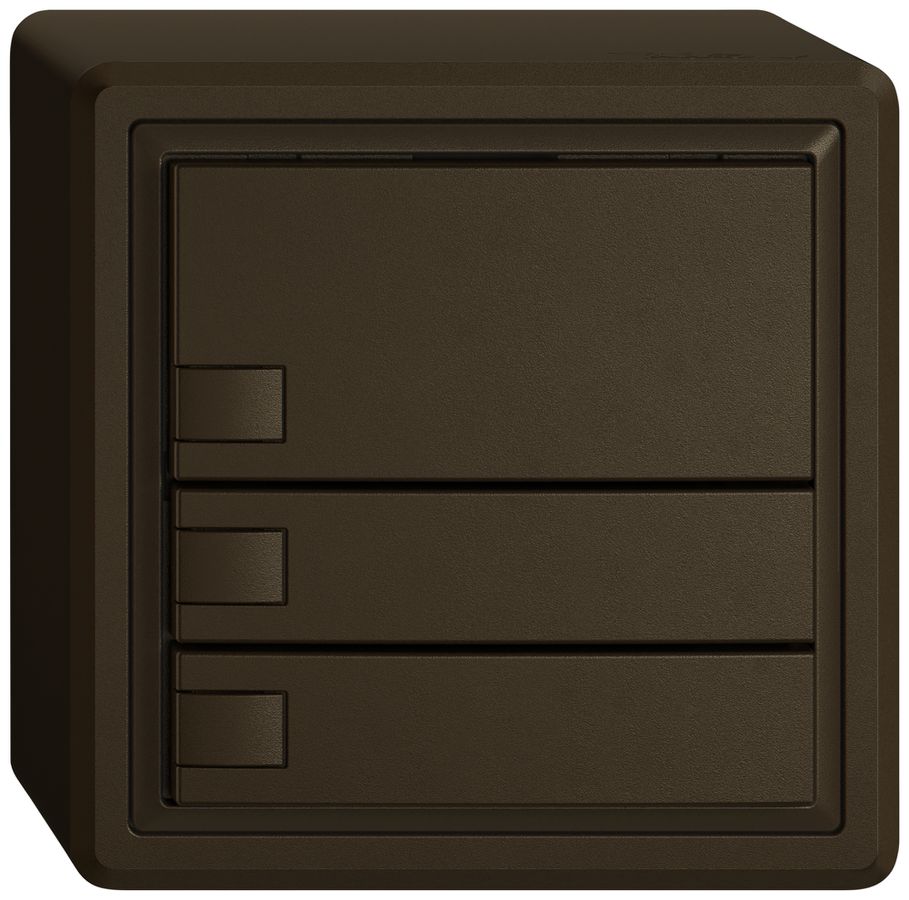 Pulsante KNX RGB AP EDIZIO.liv SNAPFIX® sensore temp.s.LED 3× com.1T ma