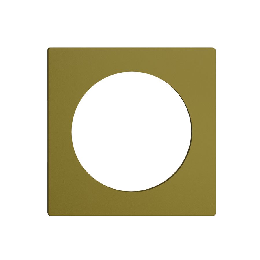 Frontplatte EDIZIOdue olive, mit Bohrung 43mm