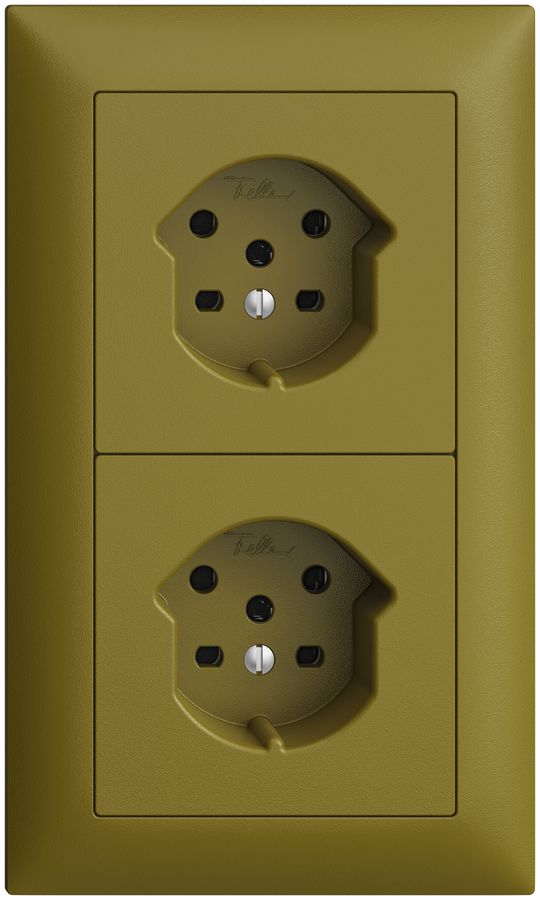 Combinaison ENC I-I EDIZIOdue 2×T15 olive