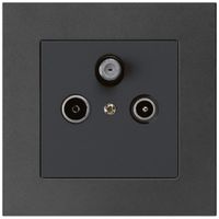 UP-Antennendose kallysto.pro R/TV/SAT schwarz