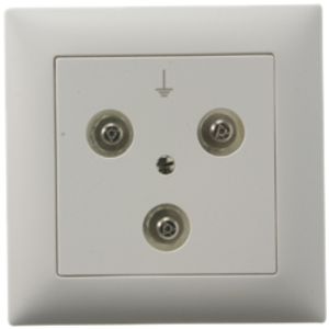 UP-Erdsteckdose EDIZIOdue 3 Stecker für Potentialausgleich