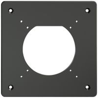 Montageplatte Feller NEVO SNAPFIX® 1×1 Ø69mm 125×125mm schwarz