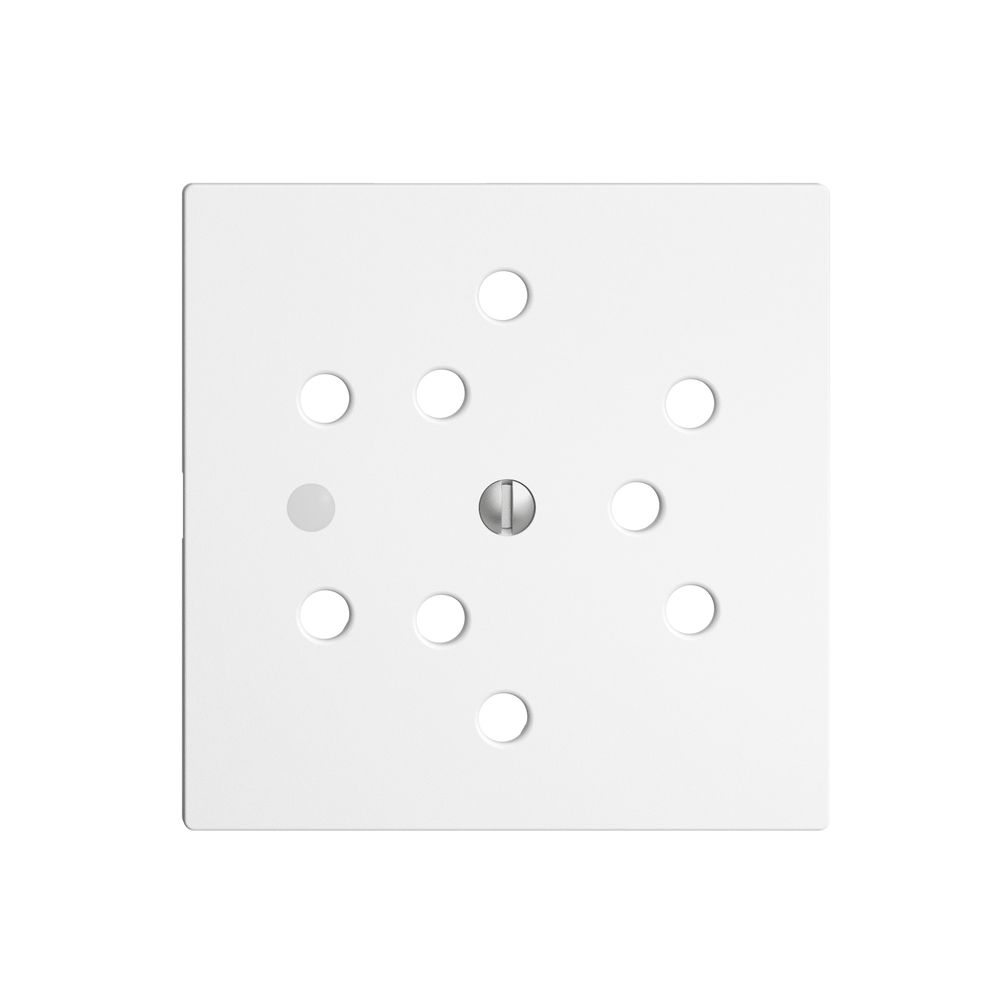 Frontset EDIZIOdue weiss 60×60mm 3×T12 mit Linse