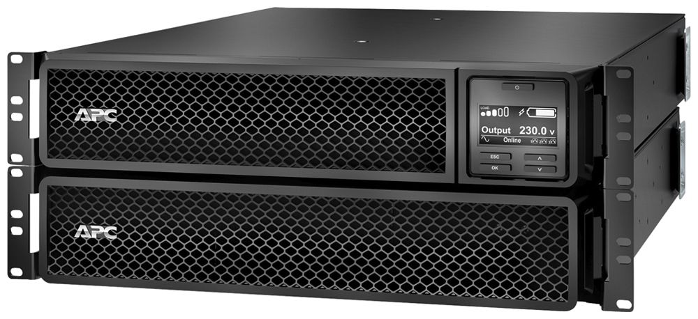 Alimentazione UPS APC Smart-UPS SRT Rack 230V 2200VA 2×C19 8×C13 offline