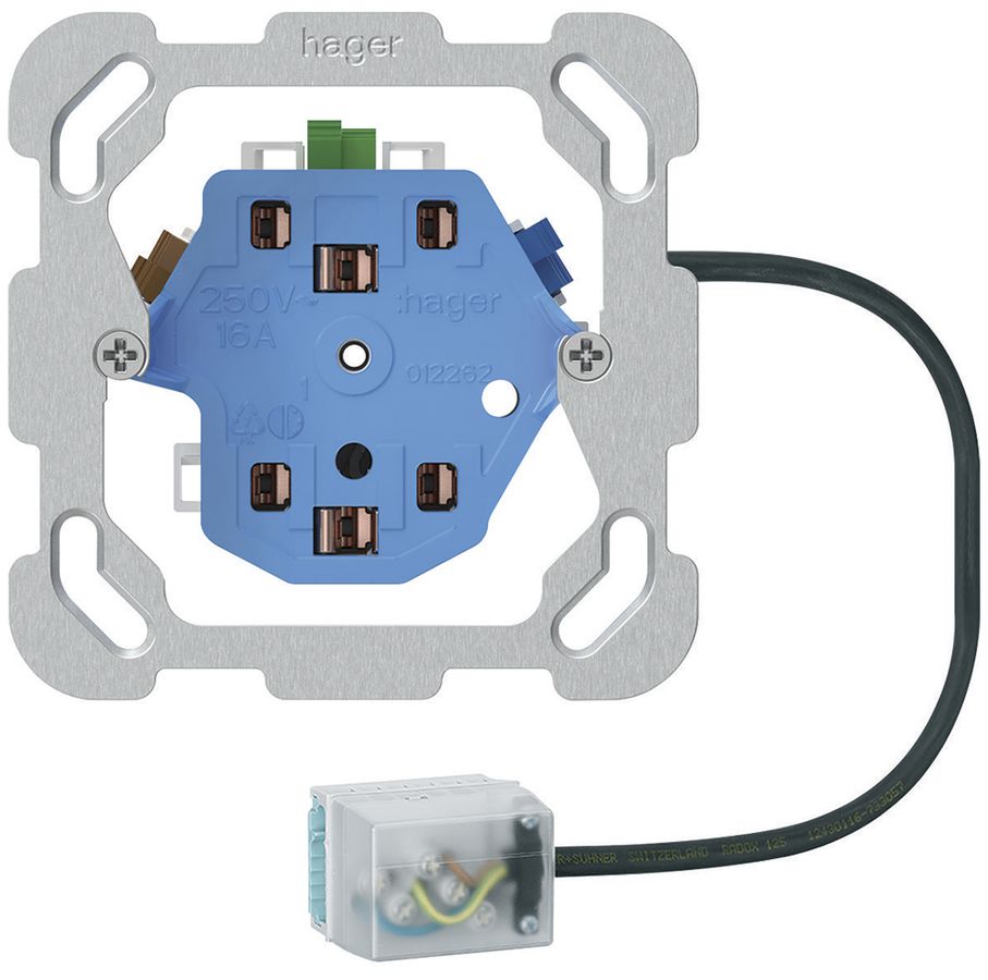 EB-Steckdose 2×Typ 13/23 Hager, L1, Ecobus power