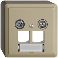 AP-Multimediadose EDIZIOdue FX.54 EASYNET 11dB, f.2×RJ45 S-One, sand