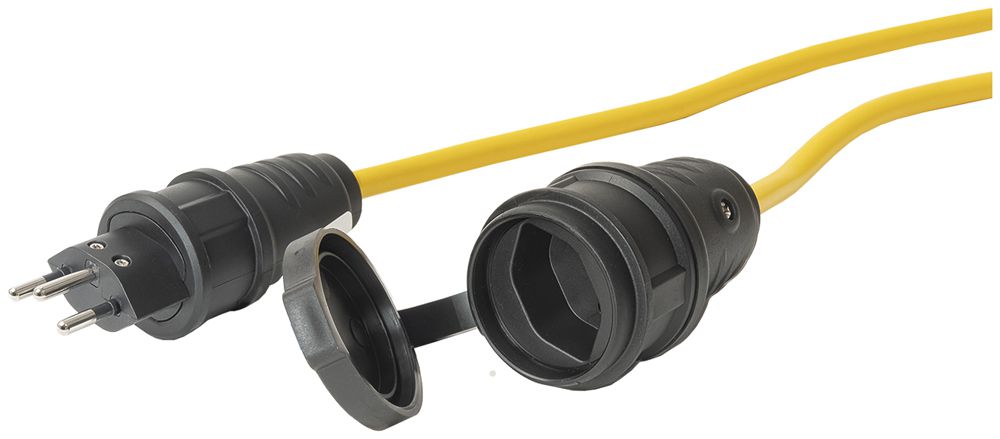 Cavo di prolunga Steffen Bauflex 3×1.5mm² 20m T12/T13 per l'industria giallo