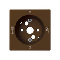 Frontplatte kallysto 0-Hand-0-Aut. 60×60mm für Drehschalter S2 braun