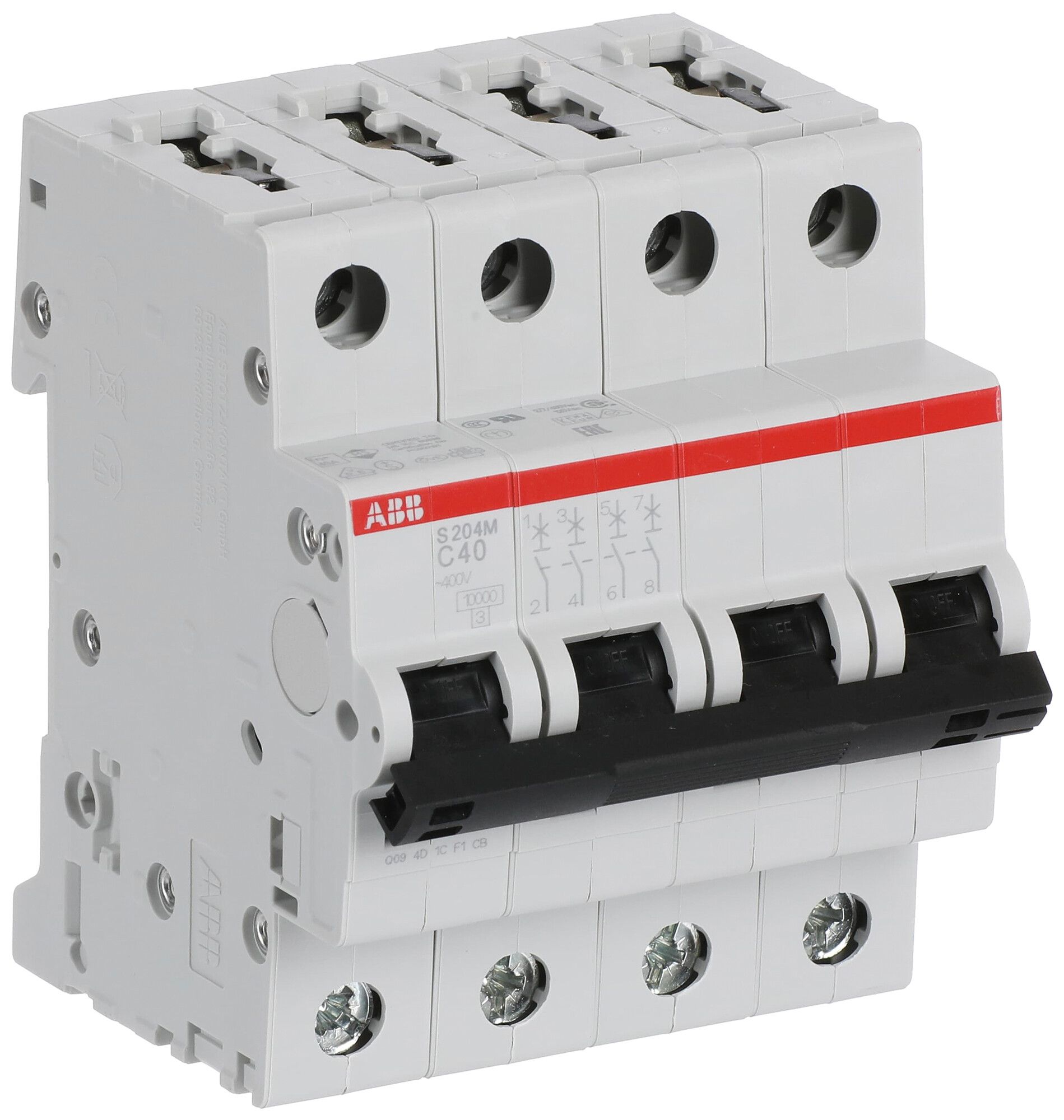 Leitungsschutzschalter ABB S204 C 4×40A