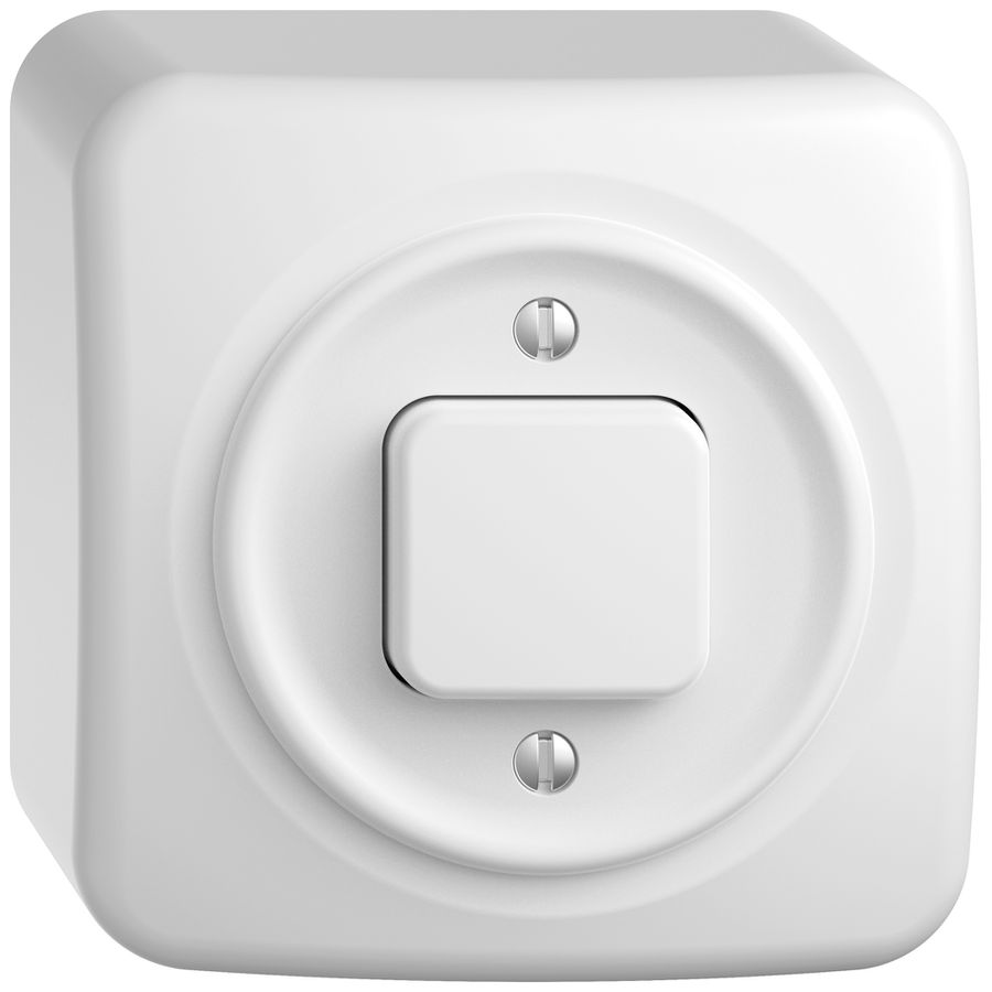 AP-Druckschalter STANDARDdue SNAPFIX® Aus/Wechsel 3/1L ws