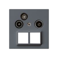 UP-Antennendose R/TV-Daten HMS kallysto A 19dB anthrazit