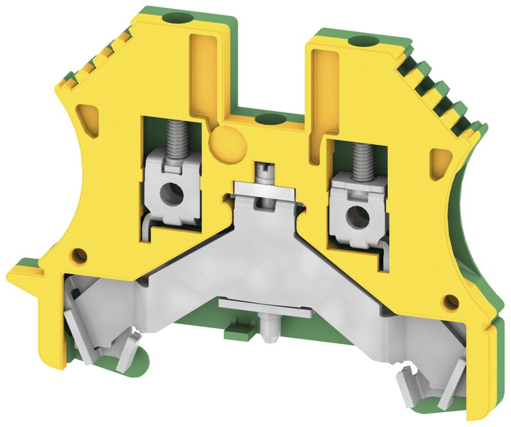 Morsetto di terra componibile 0.5…4mm² TH35/G32 verde-giallo