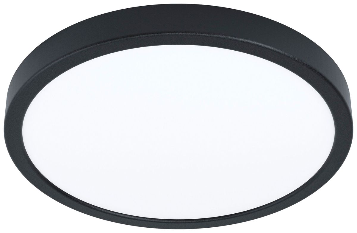 LED-Deckenleuchte Eglo FUEVA 16W 0…1800lm 2700…6500K IP44 DIM Ø278×25mm schwarz