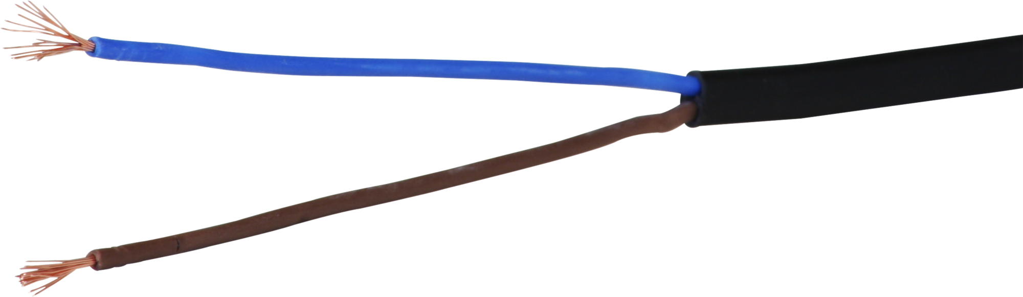 Cavo Tdlr 2×0.5mm² LN nero Eca