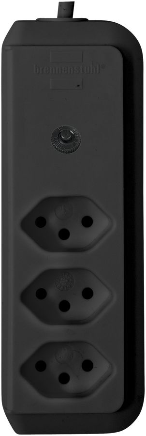 Prise multiple cleverLINE 3×T13 noir 1.5m H05VV-F 3×1mm²