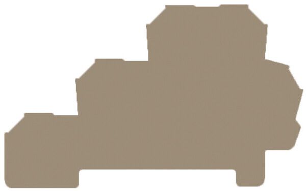Abschlussplatte Weidmüller DLD2.5/PE DB 47.51×1.5mm beige