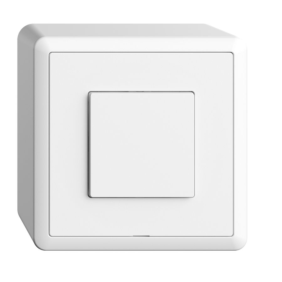 Station secondaire AP 1K/1T pour interrupteur Edue Wiser blanc