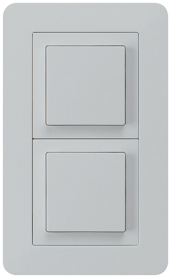 UP-Kombination kallysto.trend Gr.I-I vertikal Schalter S3+Impulstaster lichtgrau