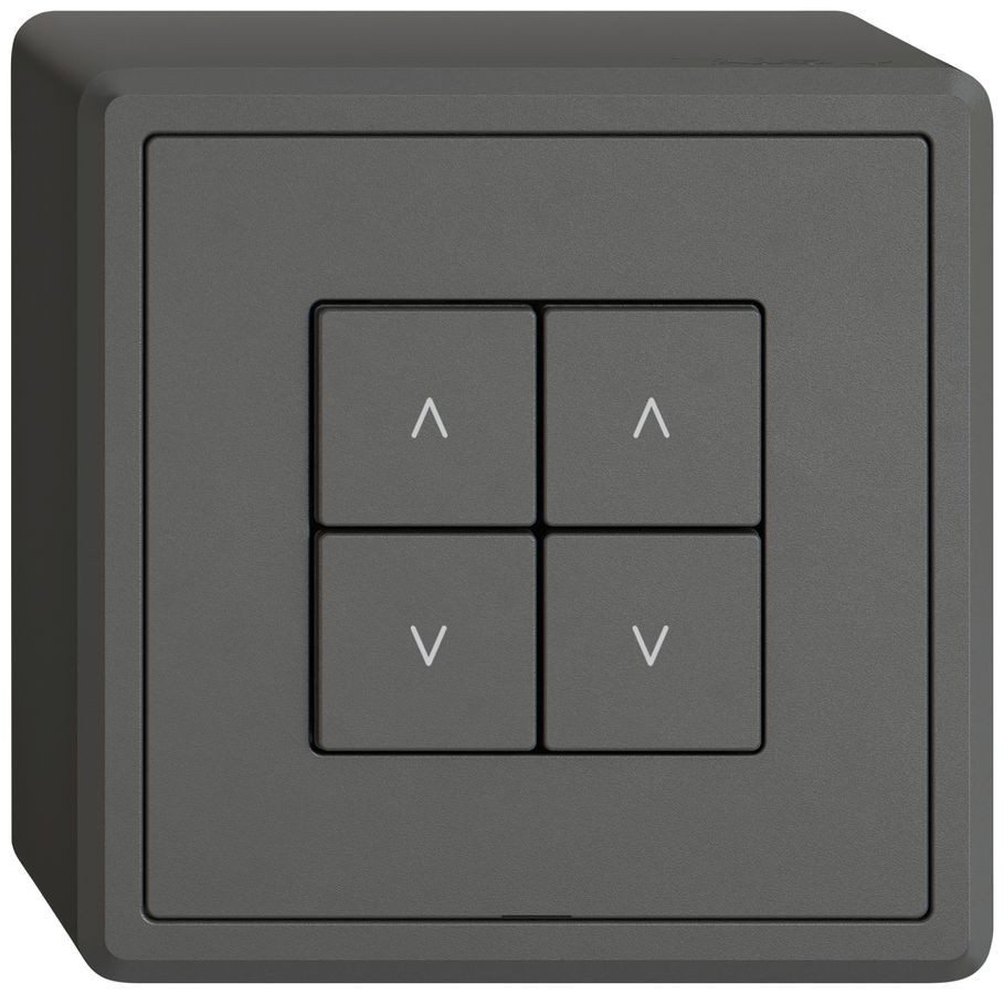 Interruttore tapparelle AP EDIZIO.liv Wiser SNAPFIX® 2 canali 4 tasti grs