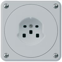 Prise ENC robusto type 25 gris sans clapet