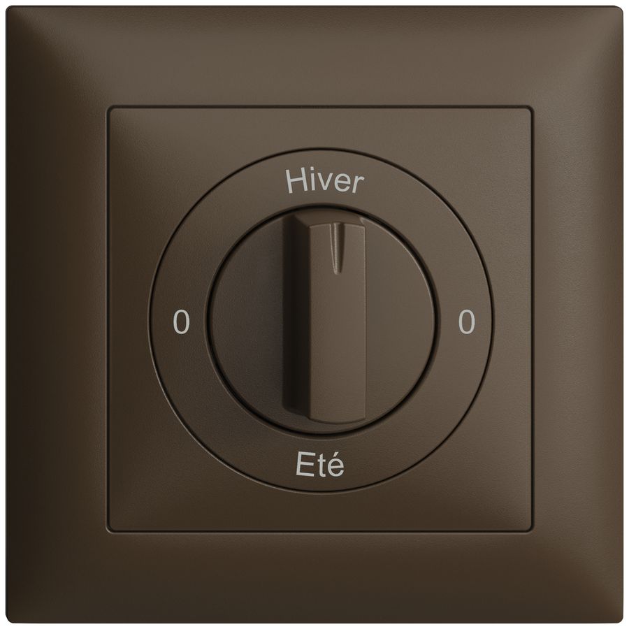 Kit front. 0-Hiver-0-Eté EDIZIOdue coffee 88×88mm pour interr.rot