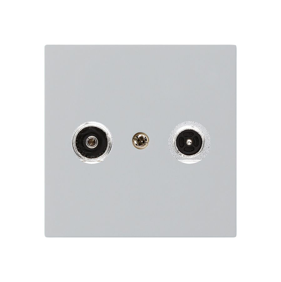 Prise antenne kallysto R/TV montage A 4dB 2GHz gris clair