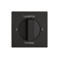 Montageset EDIZIO.liv SNAPFIX® f.Drehschalter m.Griff 0-Lavat.-0-Asciug.sz