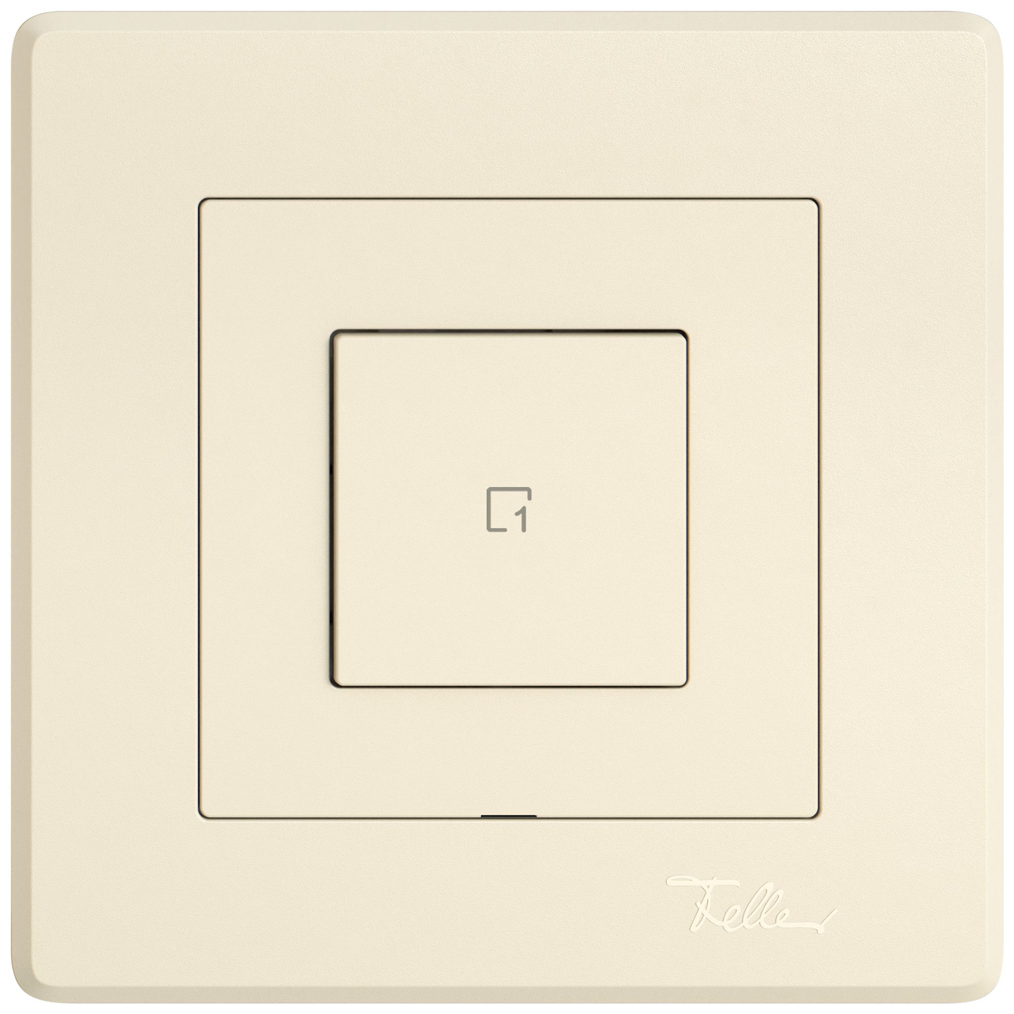 Poussoir scènes ENC EDIZIO.liv Wiser SNAPFIX® 1 scène 1 touche WLAN cr