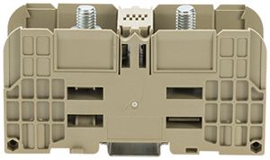 Borne de passage joignable WAGO 6…120mm² 269A 1000V à boulon 2×1 DIN35 beige