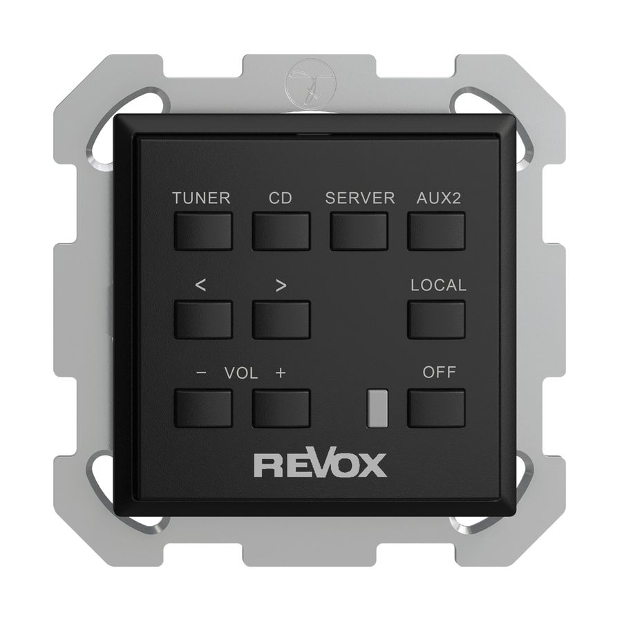 Commande murale ENC Revox noir, EDIZIOdue