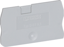 Abschlussdeckel zu ST 2.5 grau