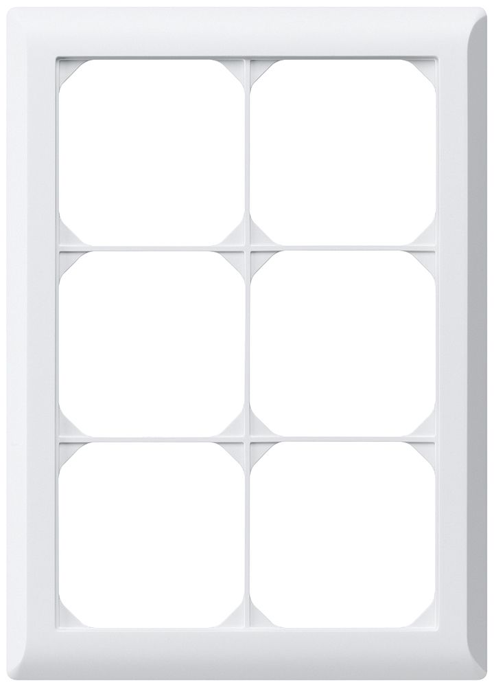 UP-Abdeckrahmen kallysto.line 3×2 weiss 152×212mm