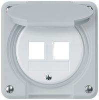 UP-Montageset robusto HMS IP55 grau für 2×Modul