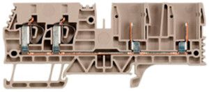 Durchgangs-Reihenklemme Weidmüller ZT 4/4AN/2 Steckanschluss 4mm² TS35 beige