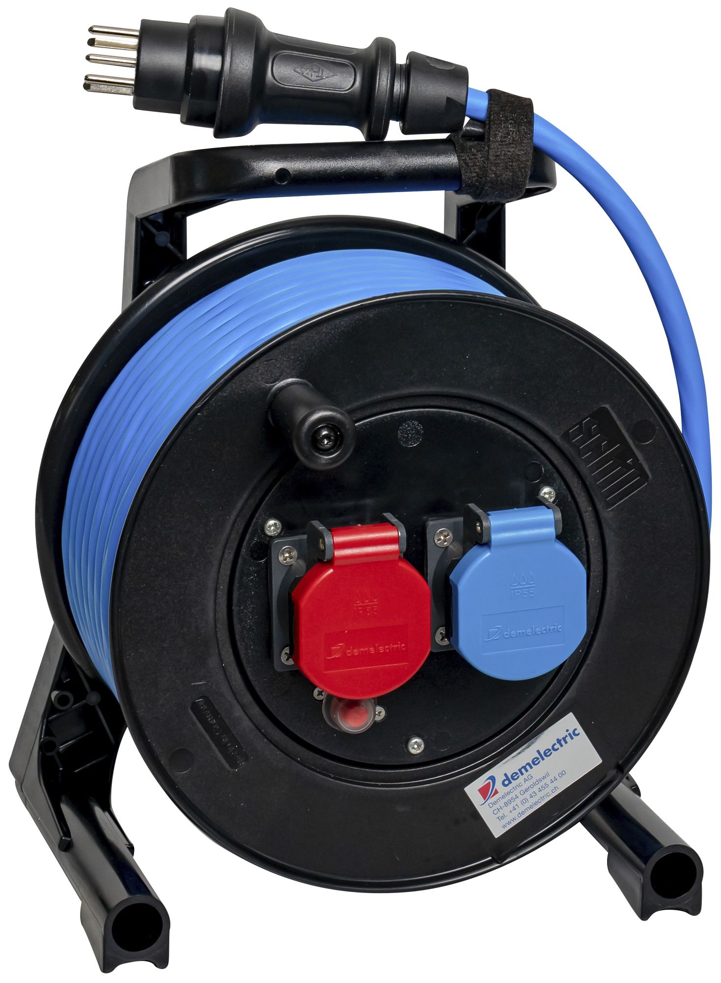 Kabelrolle DEM DB24105 1×T13 1×T15 5×1.5mm² 20m Stecker T15