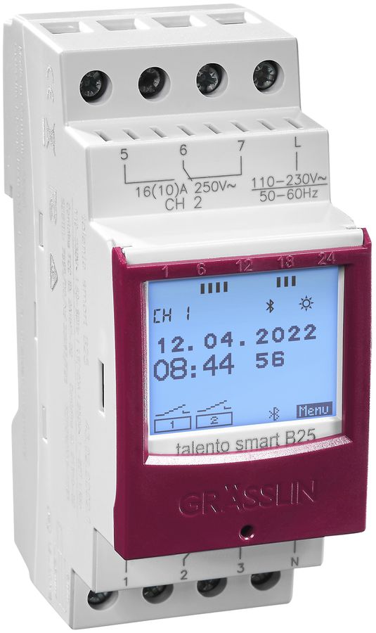REG-Schaltuhr digital talento smart B25, 2-Kanal