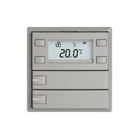 Poussoir RTH EDIZIO.liv SNAPFIX® a.RGB-LED 2×touches comm.1T grc