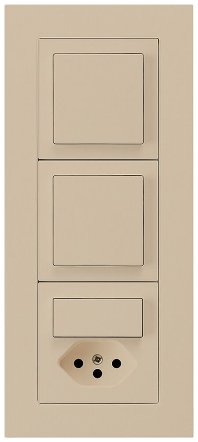 UP-Kombination kallysto.pro Gr.I-I-I vertikal 2×Schalter S3+S3/Typ 13 beige