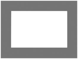 Cadre de recouvrement MDT VCB-10SI.04 pour VC-1001.04 acier affiné brossé