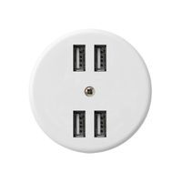 Presa 4×USB basico A 2400mA bianco