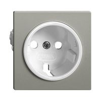 Frontplatte EDIZIOdue Schuko dunkelgrau