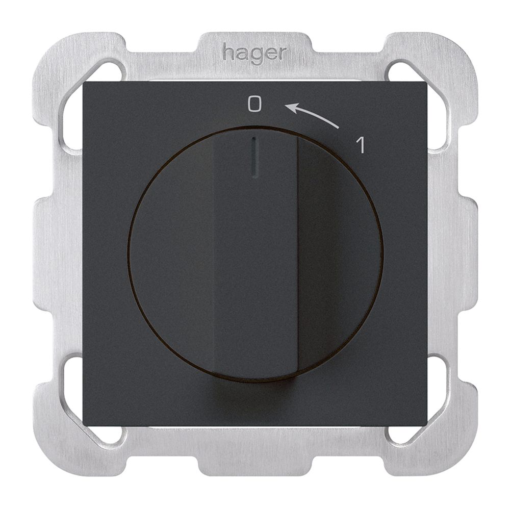 UP-Schwenktaster 0<-1/1L schwarz kallysto mit Drehgriff