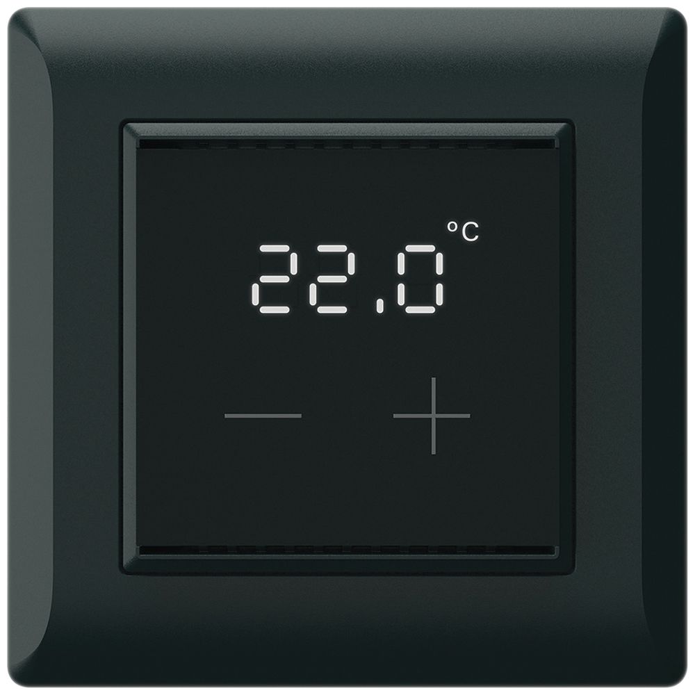 UP-Raumthermostat KNX KLI mit Display LED schwarz