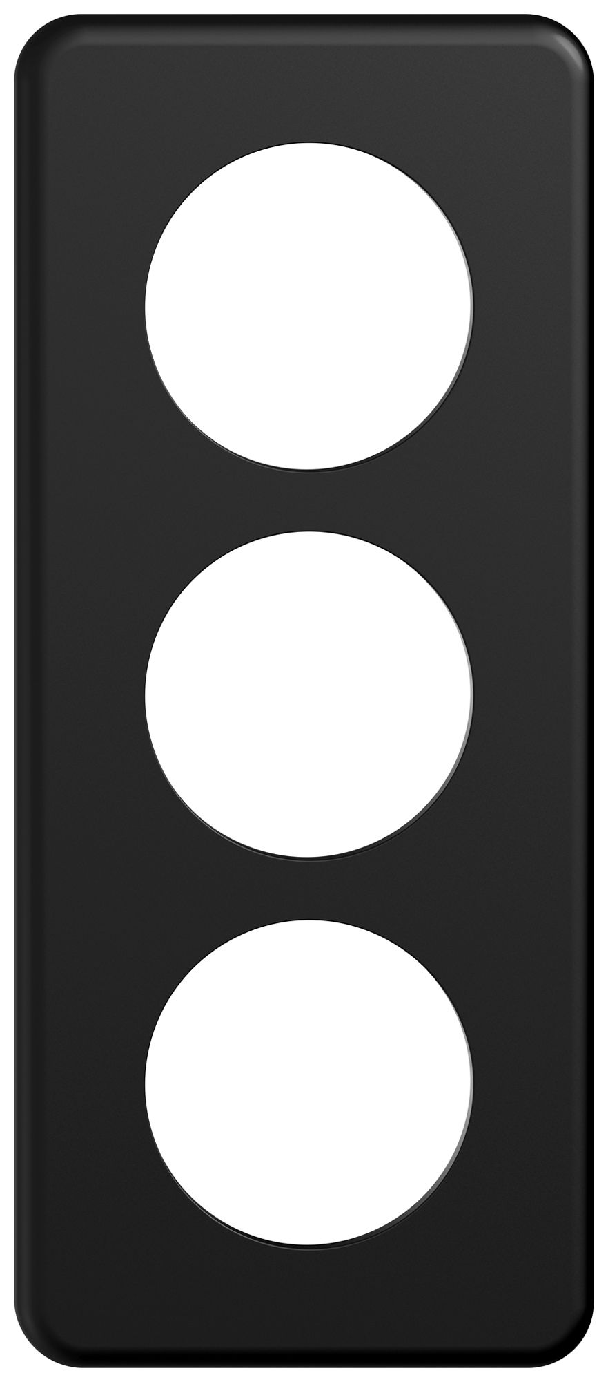 UP-Abdeckplatte STANDARDdue SNAPFIX® 3×1/1×3 3×Ø50 90×210mm sz