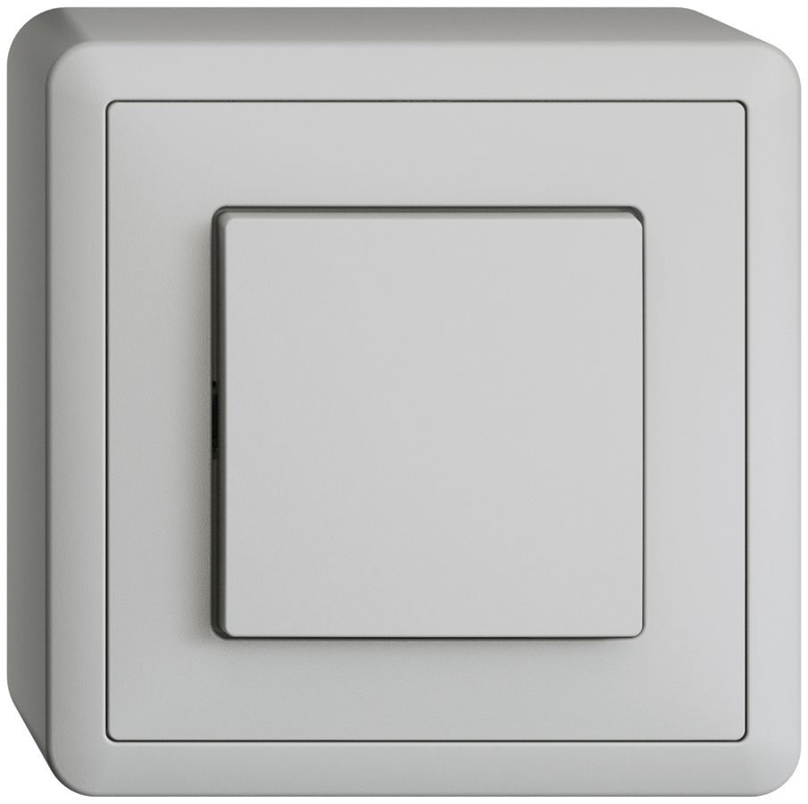 AP-Druckschalter EDIZIOdue 3/1L hellgrau