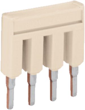 Kammbrücke WAGO 6-fach isoliert 14A lichtgrau