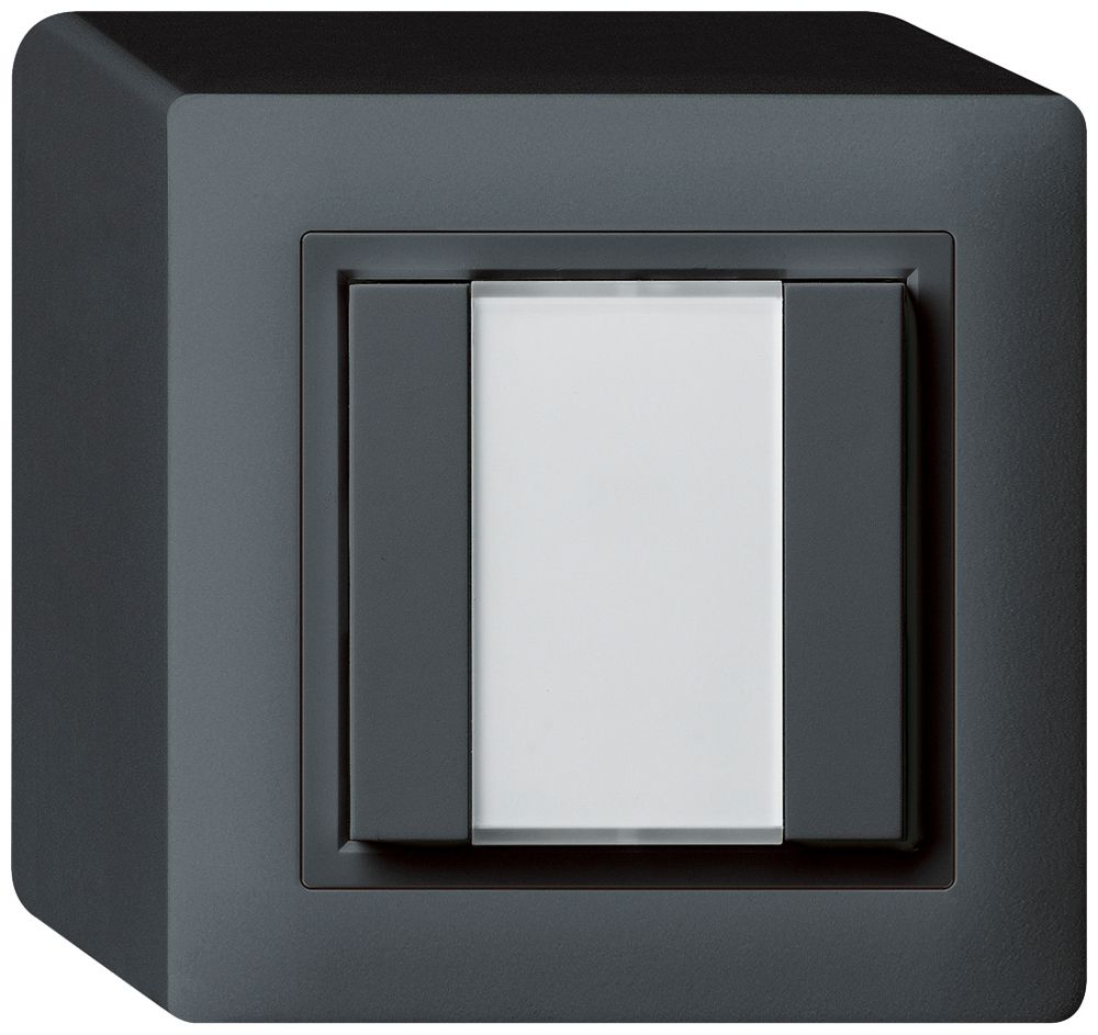 Poussoir universel AP 2×kallysto sans LED anthracite
